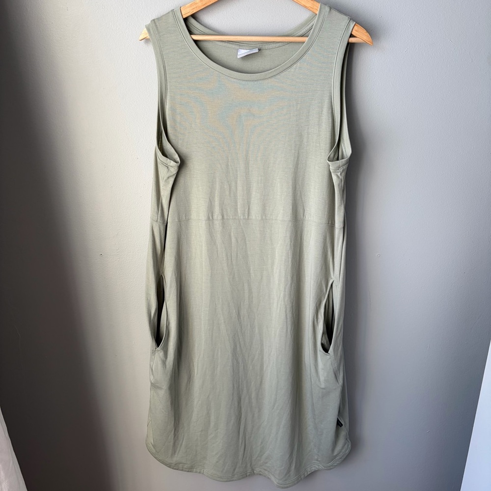 Columbia Chill River Sleeveless Short Dress, safari green Women’s‎ Size Large
